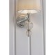 Wall Lights - Darlaston - Grey Shade & Polished Nickel Wall Lamp Endon-Collection-70362 - Darlaston - Grey Shade & Polished Nickel Wall Lamp