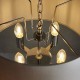 Ceiling Lights - Darlaston - Grey Shade & Polished Nickel 4 Light Pendant Endon-Collection-70476 - Darlaston - Grey Shade & Polished Nickel 4 Light Pendant