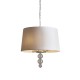 Ceiling Lights - Darlaston - Grey Shade & Polished Nickel 4 Light Pendant Endon-Collection-70476 - Darlaston - Grey Shade & Polished Nickel 4 Light Pendant