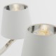 Ceiling Lights - Harvey - Vintage White & Bright Nickel 5 Light Centre Fitting Endon-Collection-73022 - Harvey - Vintage White & Bright Nickel 5 Light Centre Fitting