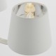 Ceiling Lights - Harvey - Vintage White & Bright Nickel 3 Light Centre Fitting Endon-Collection-73023 - Harvey - Vintage White & Bright Nickel 3 Light Centre Fitting