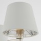 Ceiling Lights - Harvey - Vintage White & Bright Nickel 3 Light Centre Fitting Endon-Collection-73023 - Harvey - Vintage White & Bright Nickel 3 Light Centre Fitting