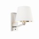 Wall Lights - Harvey - Vintage White & Bright Nickel Wall Lamp Endon-Collection-73026 - Harvey - Vintage White & Bright Nickel Wall Lamp