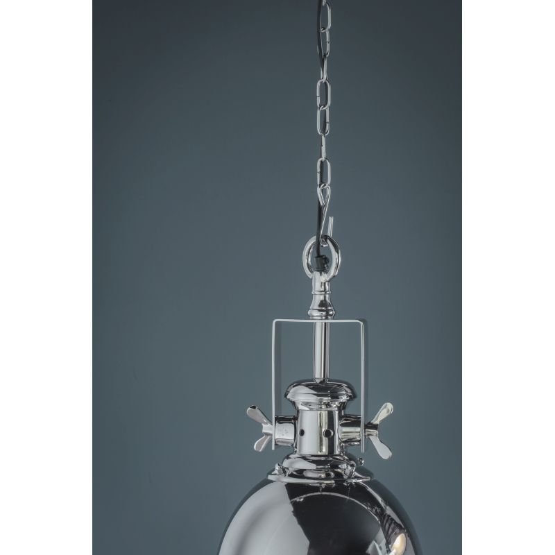 Ceiling Lights - Fenton - Sandblasted Glass & Bright Nickel Pendant Endon-Collection-73103 - Fenton - Sandblasted Glass & Bright Nickel Pendant