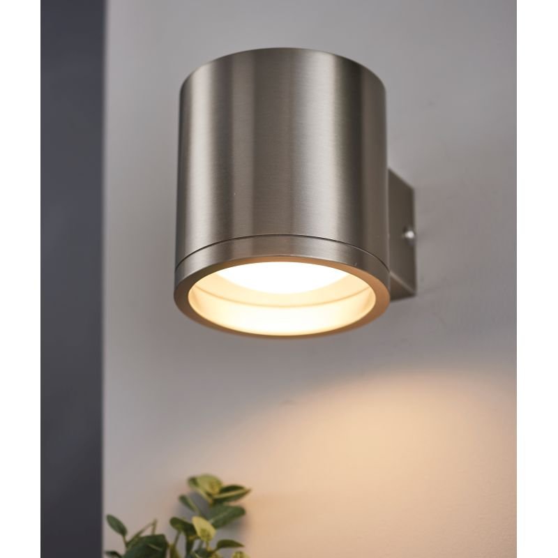 Outdoor - Nio - LED Marine Grade Brushed Stainless Steel Wall Lamp Endon-Collection-73193 - Nio - LED Marine Grade Brushed Stainless Steel Wall Lamp