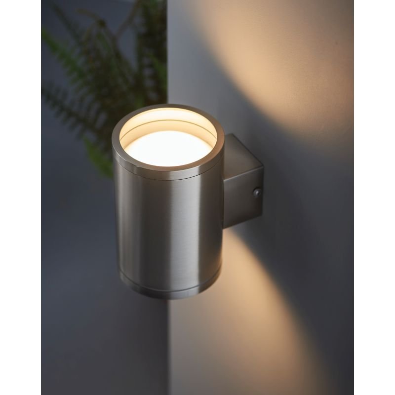 Outdoor - Nio - LED Marine Grade Brushed Stainless Steel Up&Down Wall Lamp Endon-Collection-73194 - Nio - LED Marine Grade Brushed Stainless Steel Up&Down Wall Lamp