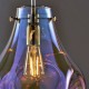 Ceiling Lights - Lava - Multicolour Dimpled Glass & Chrome Pendant Endon-Collection-75664 - Lava - Multicolour Dimpled Glass & Chrome Pendant