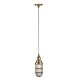 Ceiling Lights - Elcot - Burnished Brass & Clear Glass Pendant Endon-Collection-75792 - Elcot - Burnished Brass & Clear Glass Pendant