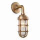 Wall Lights - Elcot - Burnished Brass & Clear Glass Wall Lamp Endon-Collection-75793 - Elcot - Burnished Brass & Clear Glass Wall Lamp