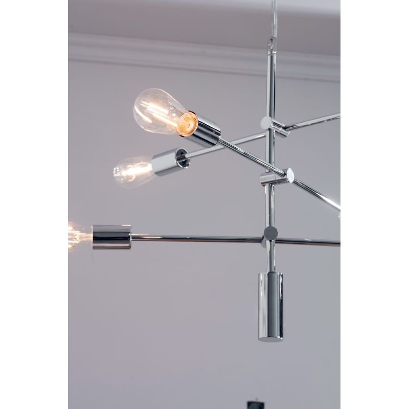 Ceiling Lights - Rubens - Polished Chrome 6 Light Centre Fitting Endon-Collection-75940 - Rubens - Polished Chrome 6 Light Centre Fitting