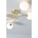 Endon-Collection-75959 - Otto - White Glass & Brushed Gold 4 Light Semi Flush