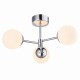 Bathroom Lights - Vetro - LED White Glass & Polished Chrome 3 Light Semi Flush Endon-Collection-76299 - Vetro - LED White Glass & Polished Chrome 3 Light Semi Flush
