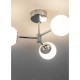 Bathroom Lights - Vetro - LED White Glass & Polished Chrome 3 Light Semi Flush Endon-Collection-76299 - Vetro - LED White Glass & Polished Chrome 3 Light Semi Flush