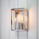 Ceiling Lights - Hadden - Bright Nickel & Clear Glass Lantern Wall Lamp Endon-Collection-76348 - Hadden - Bright Nickel & Clear Glass Lantern Wall Lamp