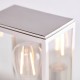 Ceiling Lights - Hadden - Bright Nickel & Clear Glass Lantern Wall Lamp Endon-Collection-76348 - Hadden - Bright Nickel & Clear Glass Lantern Wall Lamp