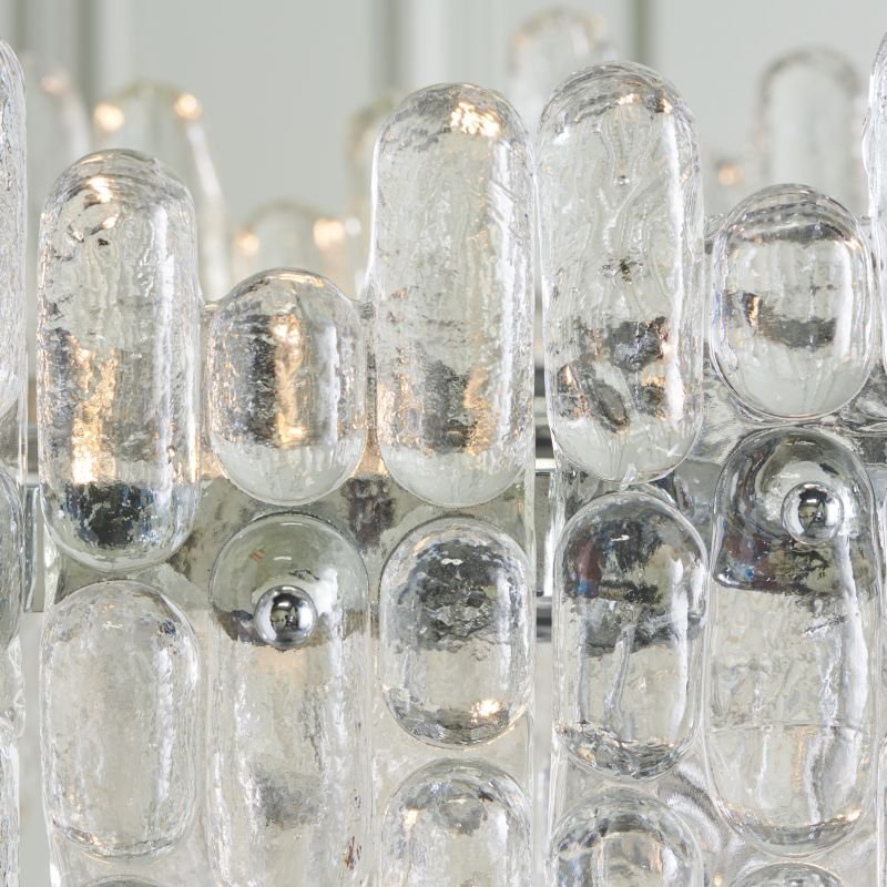 Ceiling Lights - Maya - Ice Crystal & Polished Chrome 9 Light Chandelier Endon-Collection-76435 - Maya - Ice Crystal & Polished Chrome 9 Light Chandelier