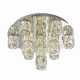 Crystal & Acrylic - Prisma - LED Crystal & Chrome Semi Flush Endon-Collection-76479 - Prisma - LED Crystal & Chrome Semi Flush