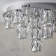 Crystal & Acrylic - Prisma - LED Crystal & Chrome Semi Flush Endon-Collection-76479 - Prisma - LED Crystal & Chrome Semi Flush
