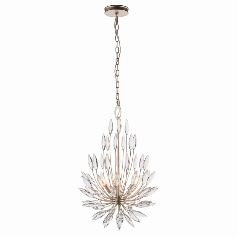 Ceiling Lights - Orianna - Crystal & Silver Champagne Cente Fitting Endon-Collection-76505 - Orianna - Crystal & Silver Champagne Cente Fitting