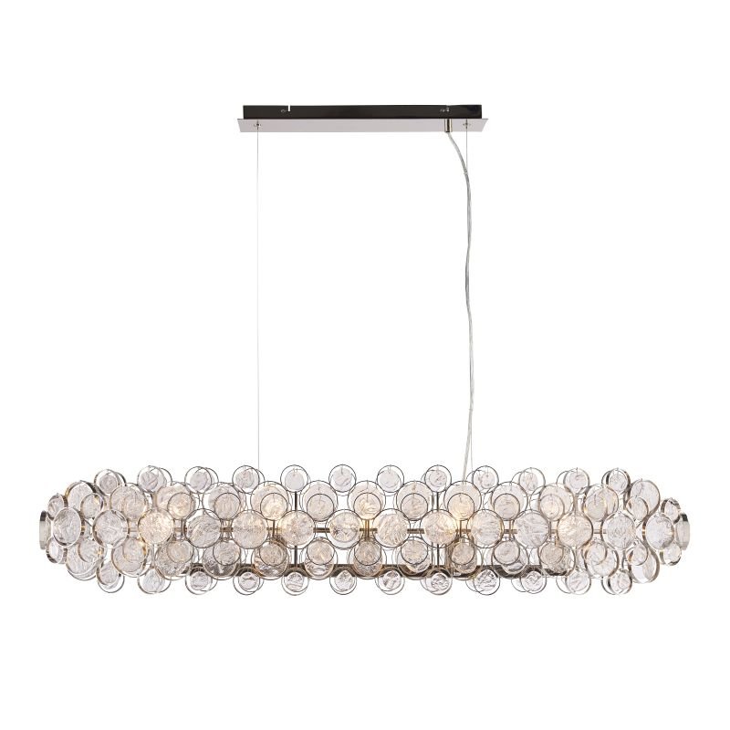 Kitchen Lights - Marella - Clear Medallions & Bright 8 Light over Island Fitting Endon-Collection-76507 - Marella - Clear Medallions & Bright 8 Light over Island Fitting