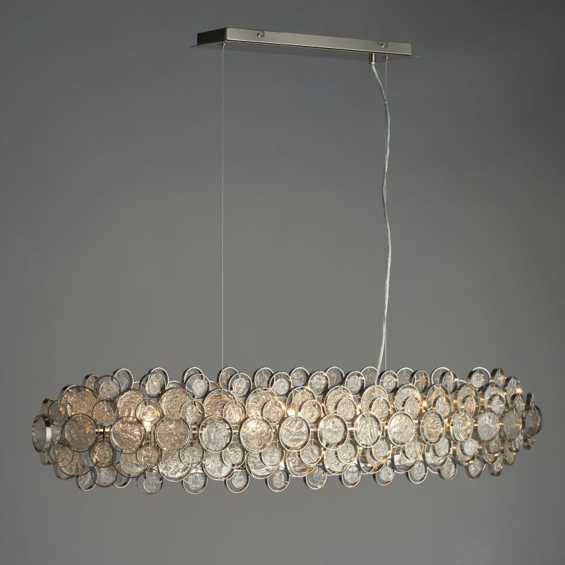 Kitchen Lights - Marella - Clear Medallions & Bright 8 Light over Island Fitting Endon-Collection-76507 - Marella - Clear Medallions & Bright 8 Light over Island Fitting
