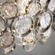 Ceiling Lights - Marella - Clear Medallions & Bright Nickel 6 Light Pendant Endon-Collection-76508 - Marella - Clear Medallions & Bright Nickel 6 Light Pendant