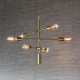 Ceiling Lights - Rubens - Brushed Brass 6 Light Centre Fitting Endon-Collection-77114 - Rubens - Brushed Brass 6 Light Centre Fitting