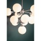 Ceiling Lights - Oscar - Gloss White Glass & Satin Nickel 11 Light Centre Fitting Endon-Collection-77588 - Oscar - Gloss White Glass & Satin Nickel 11 Light Centre Fitting