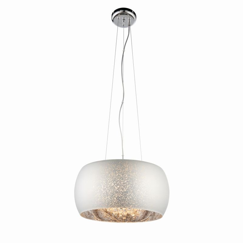 Ceiling Lights - Eclipse - Striking Glass with Crystal 5 Light Pendant Endon-Collection-78697 - Eclipse - Striking Glass with Crystal 5 Light Pendant