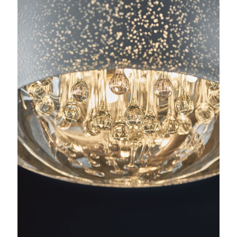Endon-Collection-78697 - Eclipse - Striking Glass with Crystal 5 Light Pendant
