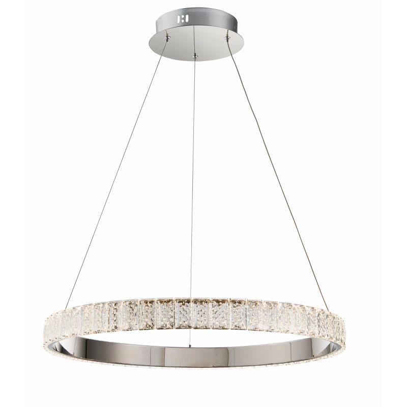 Ceiling Lights - Celeste - LED Crystal & Chrome Ring Pendant Endon-Collection-78702 - Celeste - LED Crystal & Chrome Ring Pendant