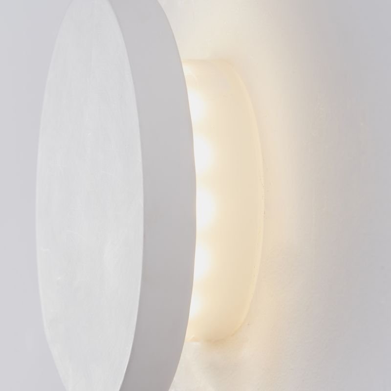 Wall Lights - Rae 150 - LED White Plaster Round Wall Lamp Endon-Collection-79890 - Rae 150 - LED White Plaster Round Wall Lamp