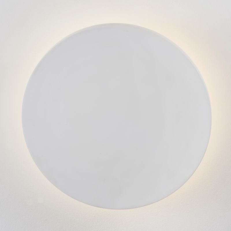 Wall Lights - Rae 250 - LED White Plaster Round Wall Lamp Endon-Collection-79891 - Rae 250 - LED White Plaster Round Wall Lamp
