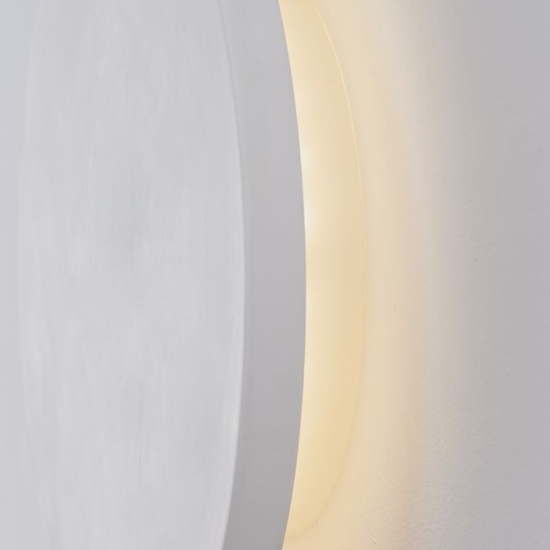 Wall Lights - Rae 250 - LED White Plaster Round Wall Lamp Endon-Collection-79891 - Rae 250 - LED White Plaster Round Wall Lamp