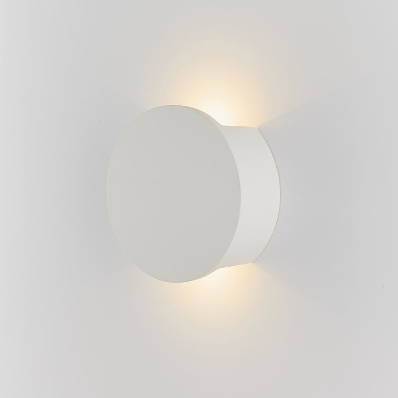 Wall Lights - Sanna - LED White Plaster 2 Light Wall Lamp Endon-Collection-79893 - Sanna - LED White Plaster 2 Light Wall Lamp