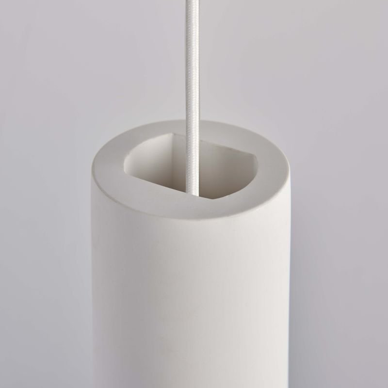 Ceiling Lights - Asta - White Concrete Single Pendant Endon-Collection-79897 - Asta - White Concrete Single Pendant