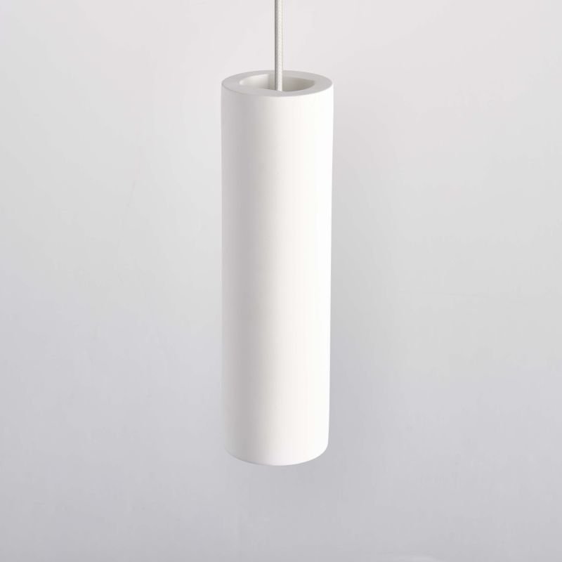 Ceiling Lights - Asta - White Concrete Single Pendant Endon-Collection-79897 - Asta - White Concrete Single Pendant