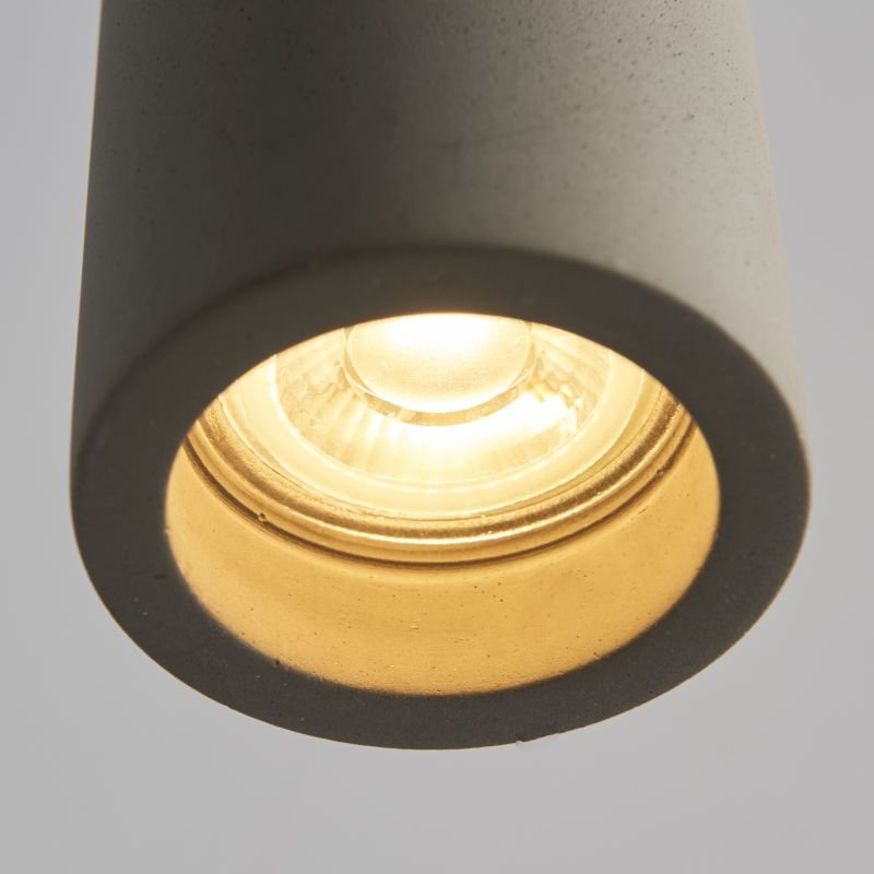 Ceiling Lights - Asta - Grey Concrete Single Pendant Endon-Collection-79898 - Asta - Grey Concrete Single Pendant