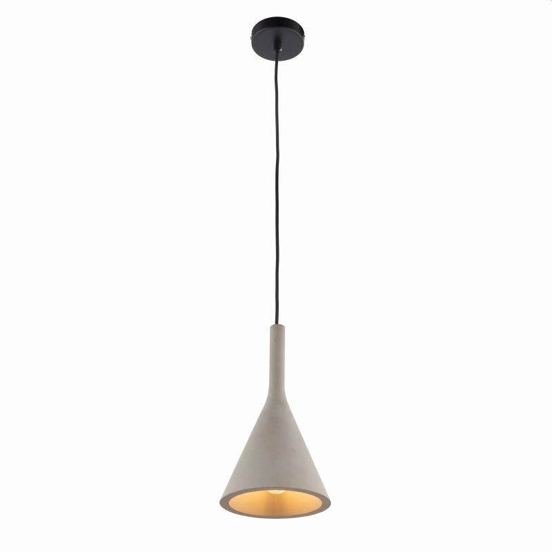 Ceiling Lights - Jakob - Grey Concrete Single Pendant Endon-Collection-79902 - Jakob - Grey Concrete Single Pendant
