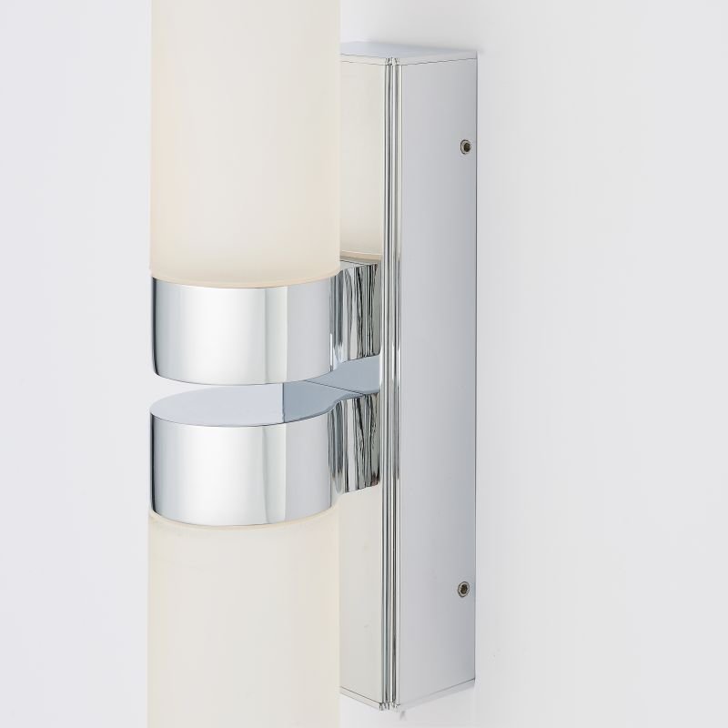 Bathroom Lights - Salano - LED Frosted & Polished Chrome 2 Light Wall Lamp Endon-Collection-79913 - Salano - LED Frosted & Polished Chrome 2 Light Wall Lamp