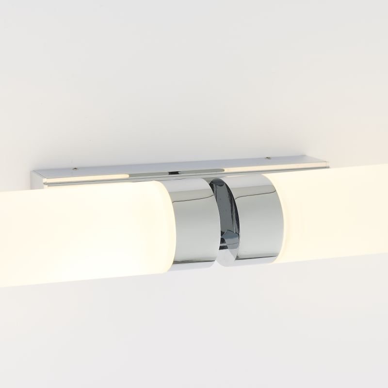 Bathroom Lights - Salano - LED Frosted & Polished Chrome 2 Light Wall Lamp Endon-Collection-79913 - Salano - LED Frosted & Polished Chrome 2 Light Wall Lamp