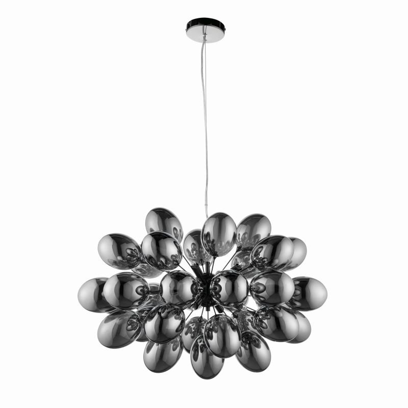 Endon-Collection-80124 - Infinity - Smoky Glass & Dark Chrome 8 Light Centre Fitting