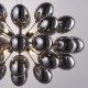 Ceiling Lights - Infinity - Smoky Glass & Dark Chrome 8 Light Centre Fitting Endon-Collection-80124 - Infinity - Smoky Glass & Dark Chrome 8 Light Centre Fitting