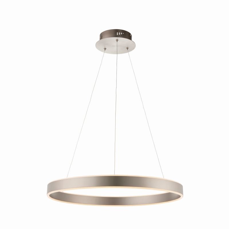 Ceiling Lights - Gen - LED Frosted & Matt Nickel Pendant Endon-Collection-80572 - Gen - LED Frosted & Matt Nickel Pendant