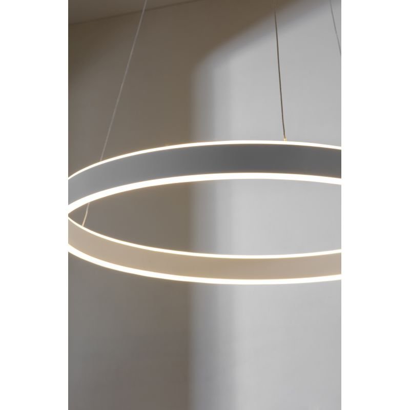 Ceiling Lights - Gen - LED Frosted & Matt Nickel Pendant Endon-Collection-80572 - Gen - LED Frosted & Matt Nickel Pendant