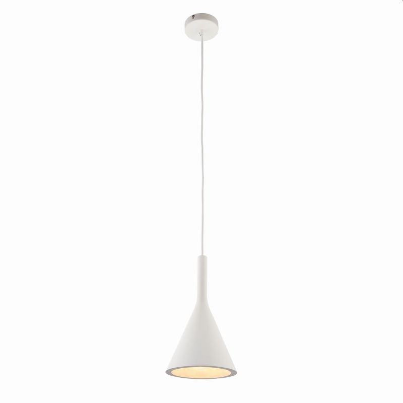 Ceiling Lights - Jakob - White Concrete Single Pendant Endon-Collection-80673 - Jakob - White Concrete Single Pendant