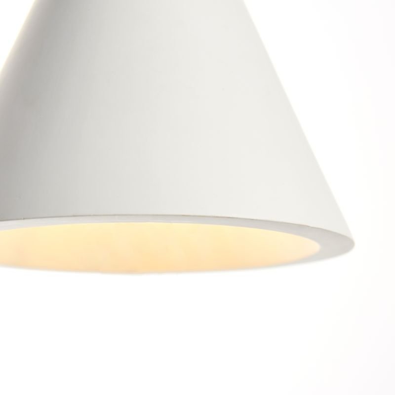Ceiling Lights - Jakob - White Concrete Single Pendant Endon-Collection-80673 - Jakob - White Concrete Single Pendant