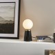 Table & Floor Lamp - Otto - White Glass & Black Marble Table Lamp Endon-Collection-91743 - Otto - White Glass & Black Marble Table Lamp