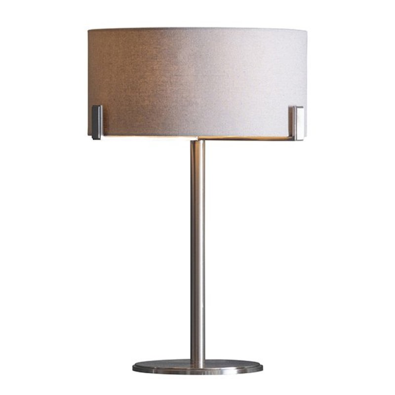 Table & Floor Lamp - Hayfield - Slate Grey & Satin Nickel Table Lamp Endon-Collection-95832 - Hayfield - Slate Grey & Satin Nickel Table Lamp