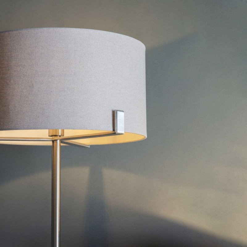 Endon-Collection-95833 - Hayfield - Slate Grey & Satin Nickel Floor Lamp